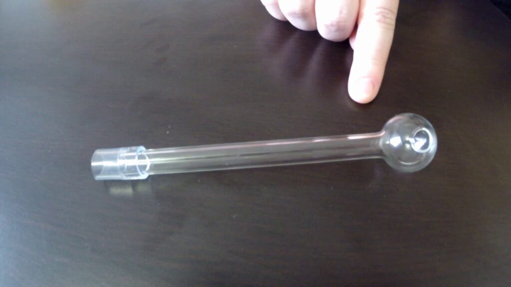 image of a meth pipe including mouthpiece