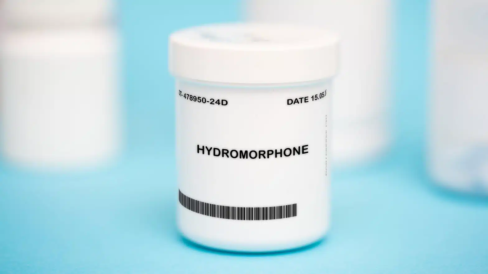 A white bottle with a label that reads "Hydromorphone" - Hydromorphone Addiction & Signs Of Abuse