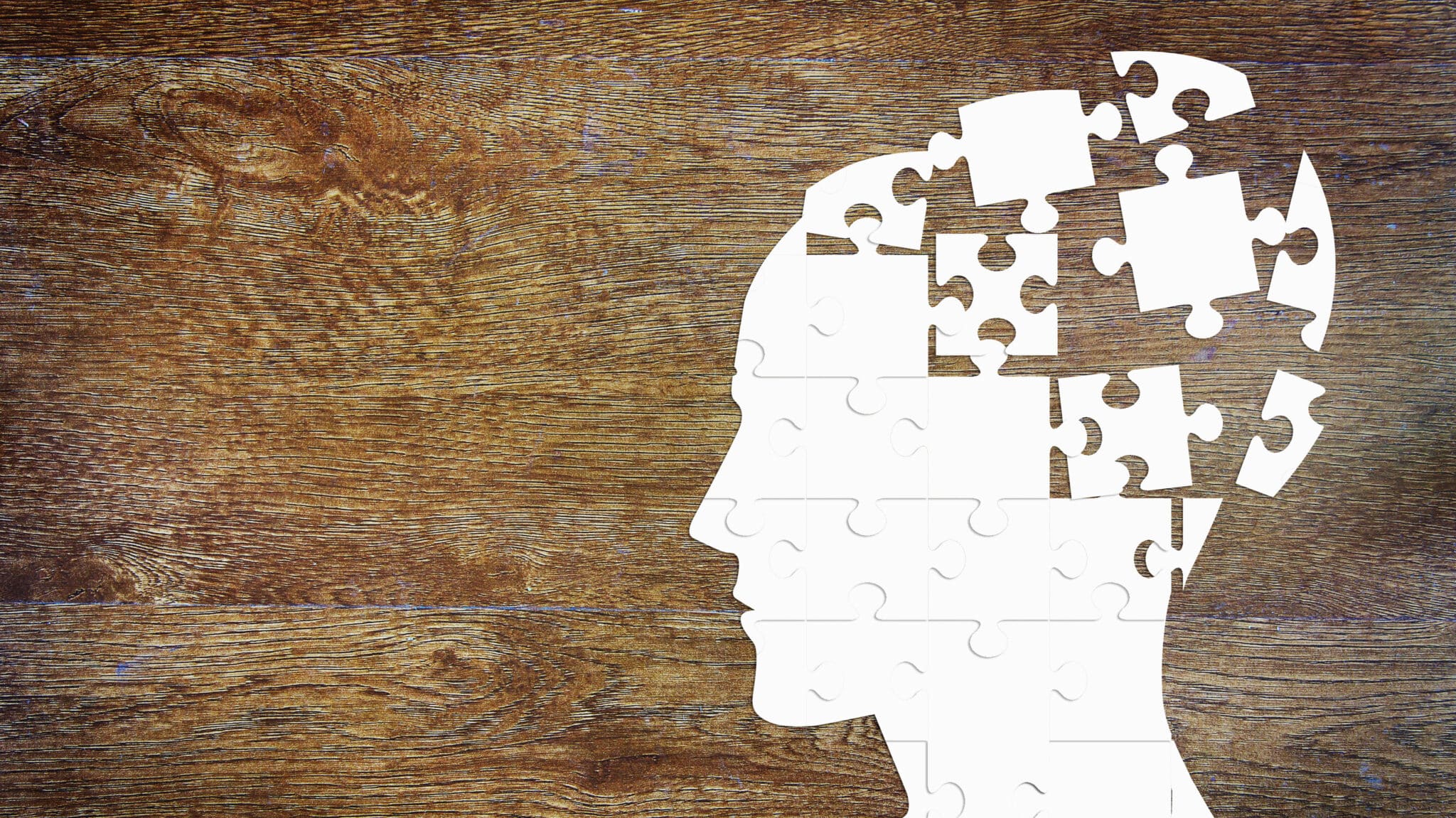 A silhouette of a head made of puzzle pieces - Understanding The Psychology Of Addiction
