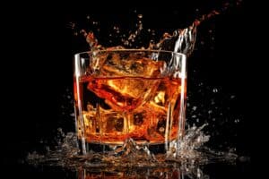A whiskey glass splashes - Can An Alcoholic Ever Drink Again